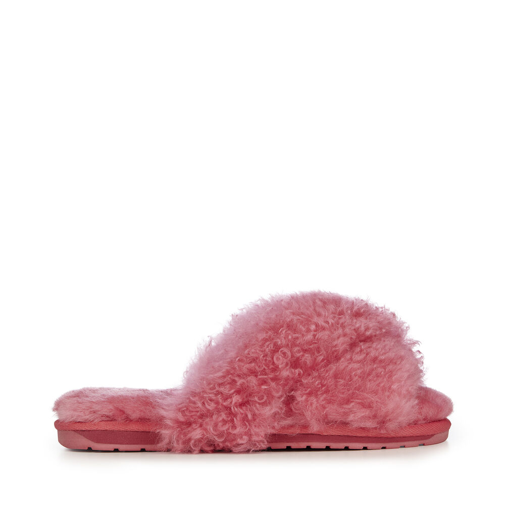 Emu Mayberry Curly Hausschuhe Damen Rot Deutschland ABW684310