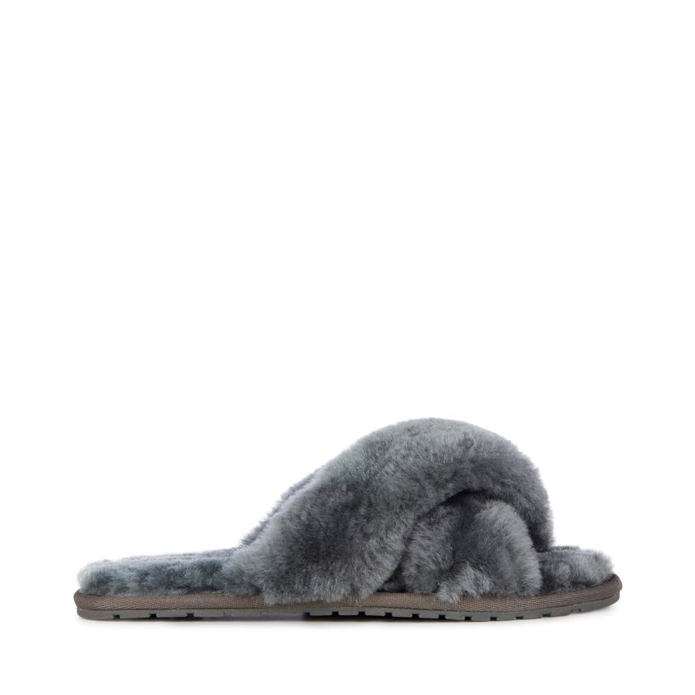 Emu Mayberry Hausschuhe Damen Tiefesgrau Deutschland FWJ685473