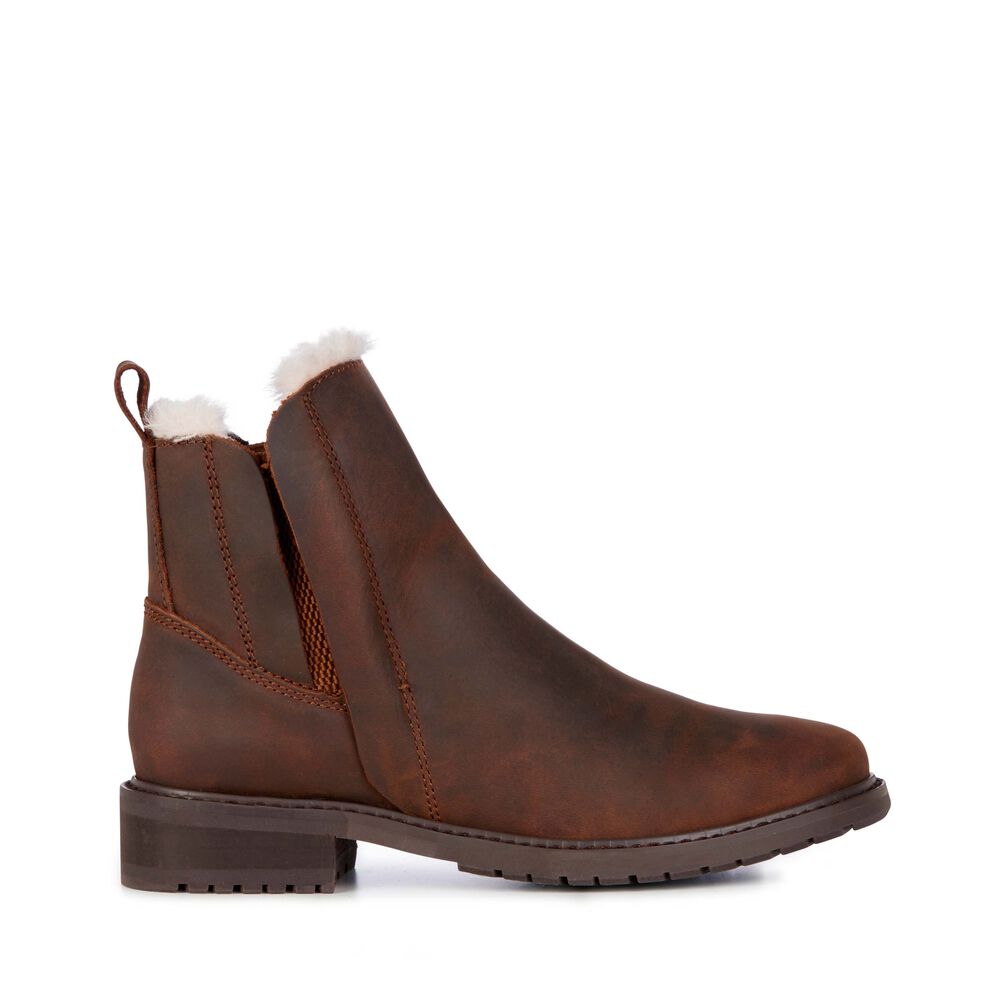 Emu Pioneer Leder Stiefel Damen Braun Deutschland ITG107452