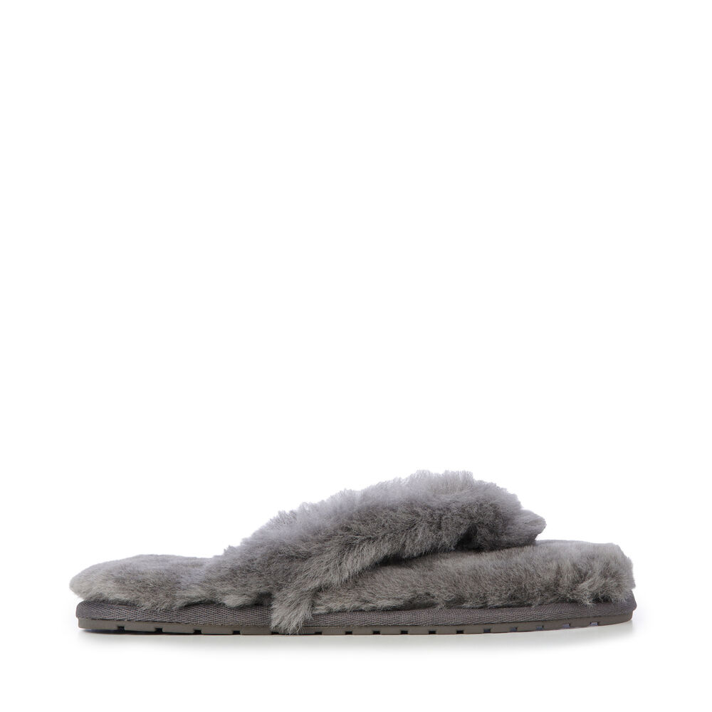Emu Pitta Hausschuhe Damen Tiefesgrau Deutschland ARB062971