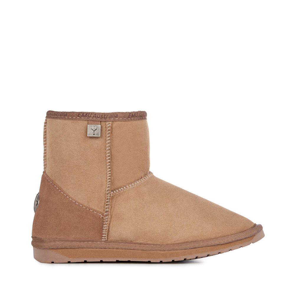 Emu Platinum Stinger Mini Stiefel Damen Khaki Deutschland NRM079831