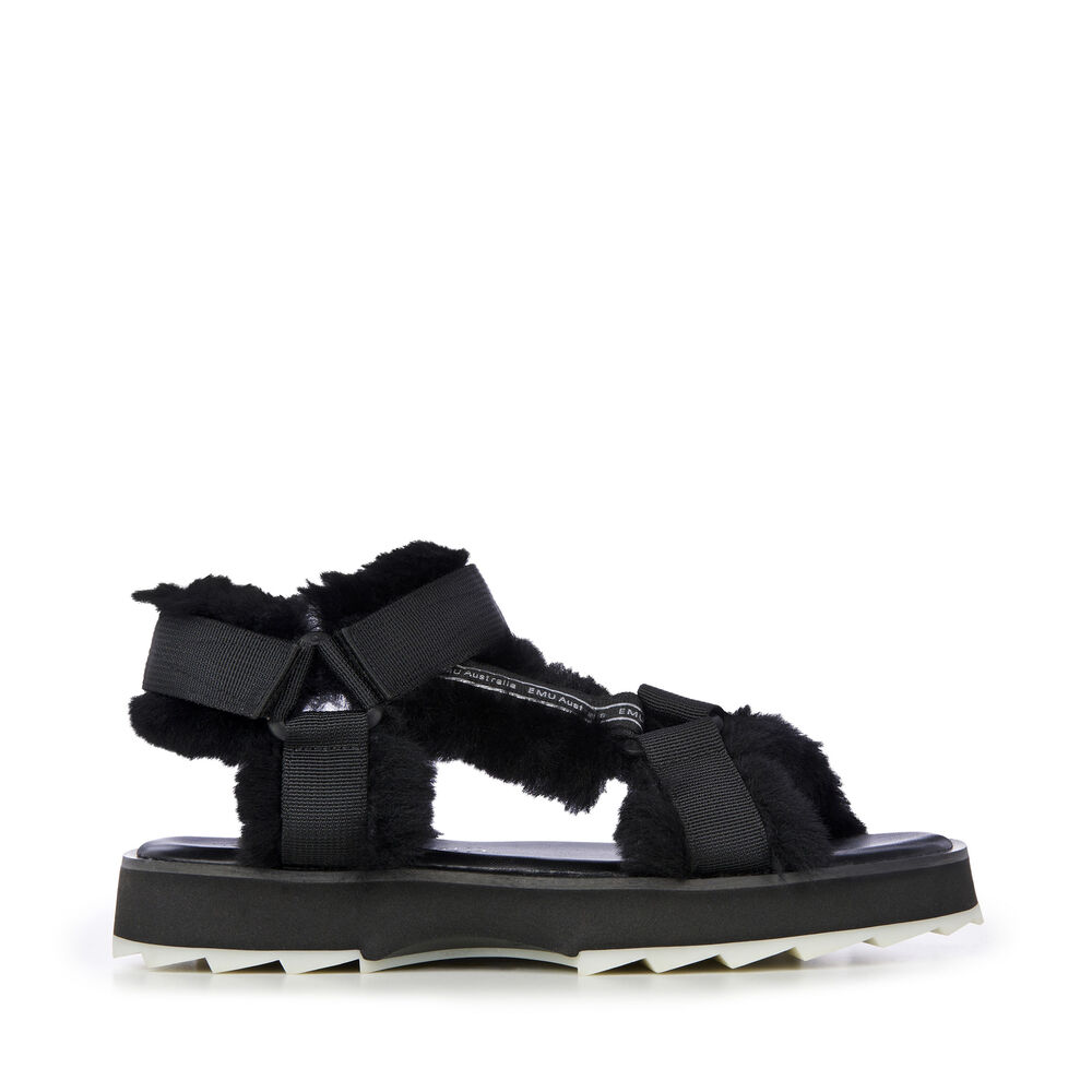 Emu Raven Sandalen Damen Schwarz Deutschland LIT536948
