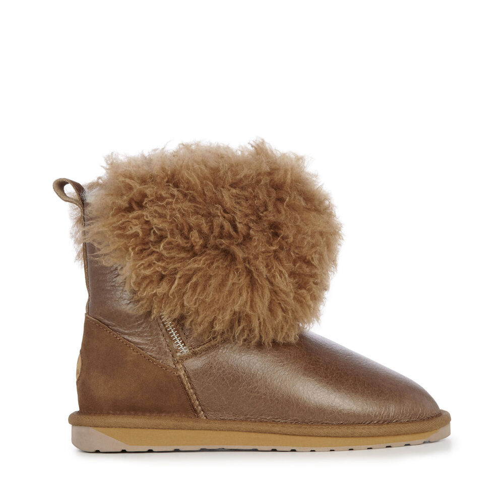 Emu Teddy Wurren Stiefel Damen Braun Deutschland FKD439650