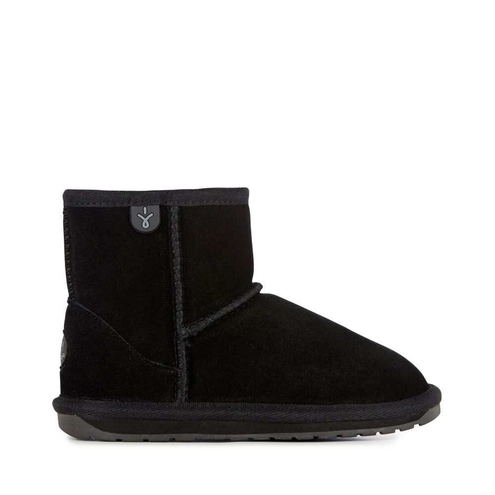 Emu Wallaby Mini Stiefel Kinder Schwarz Deutschland TIM479185