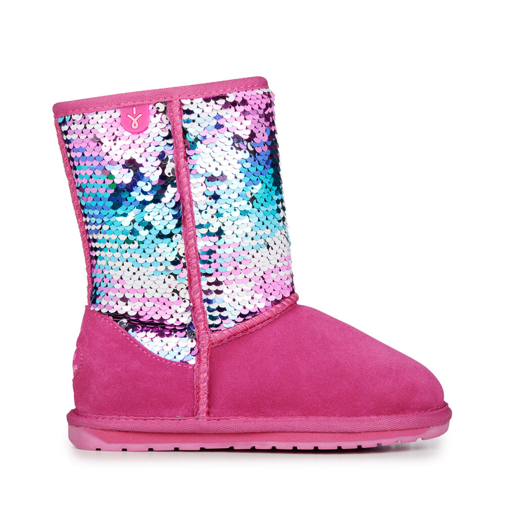 Emu Wallaby Sequin Stiefel Kinder Tiefesrosa Deutschland QDF307125