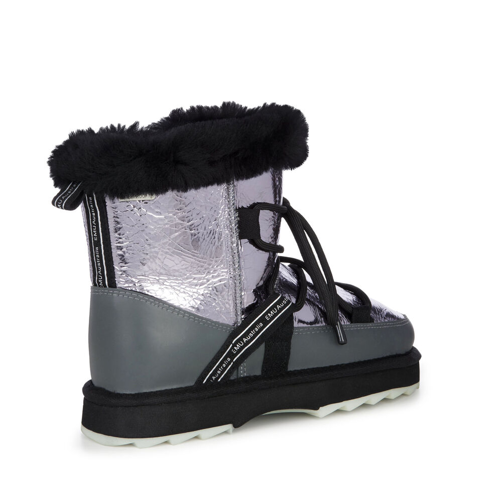 Emu Blurred Mirror Stiefel Damen Dunkelsilber Deutschland GOU536497