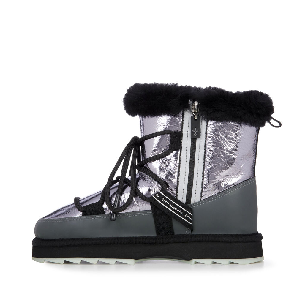 Emu Blurred Mirror Stiefel Damen Dunkelsilber Deutschland GOU536497
