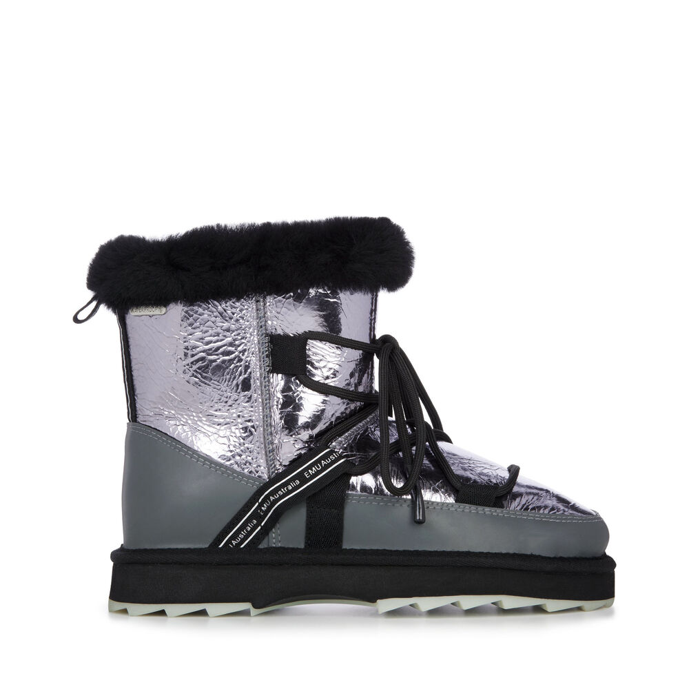 Emu Blurred Mirror Stiefel Damen Dunkelsilber Deutschland GOU536497