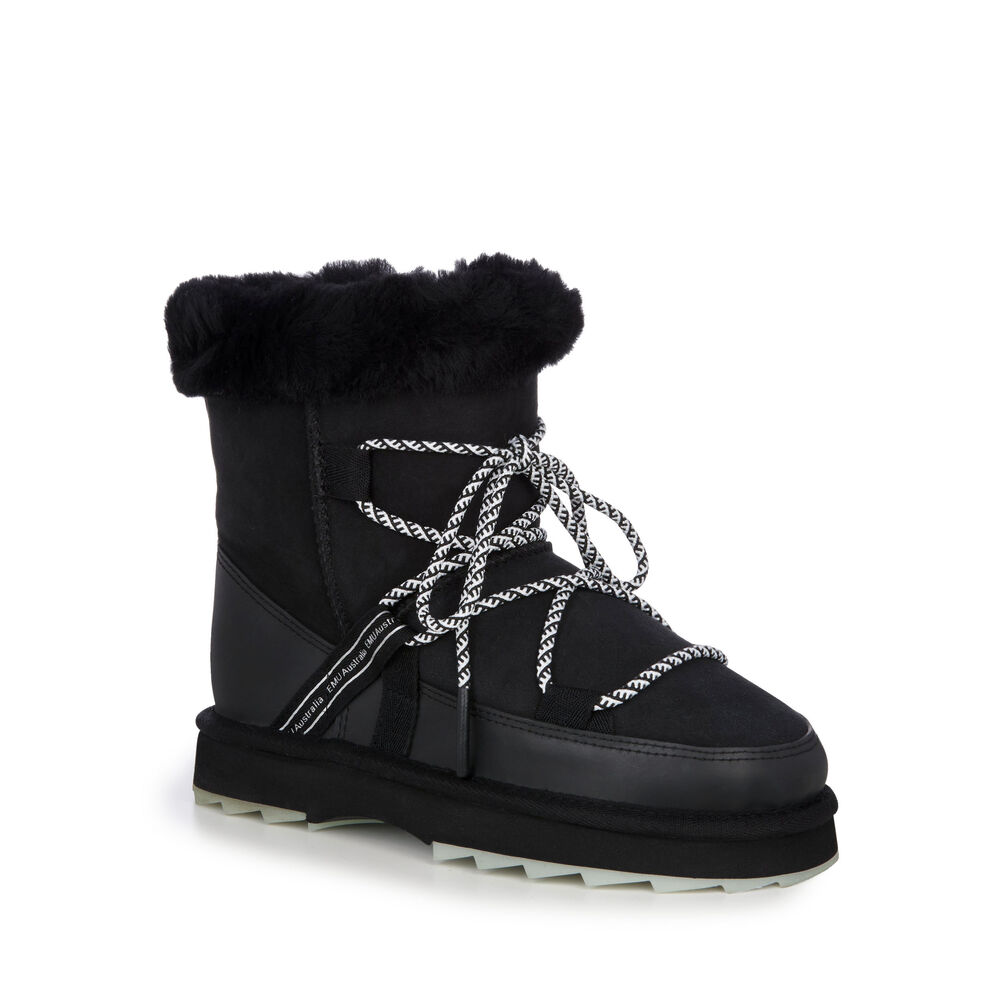 Emu Blurred Stiefel Damen Schwarz Deutschland PYT420671
