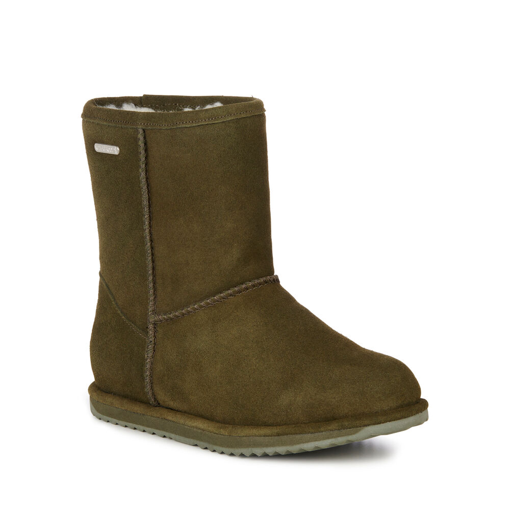 Emu Brumby Lo Teens Stiefel Kinder Dunkelolivgrün Deutschland HFZ438901