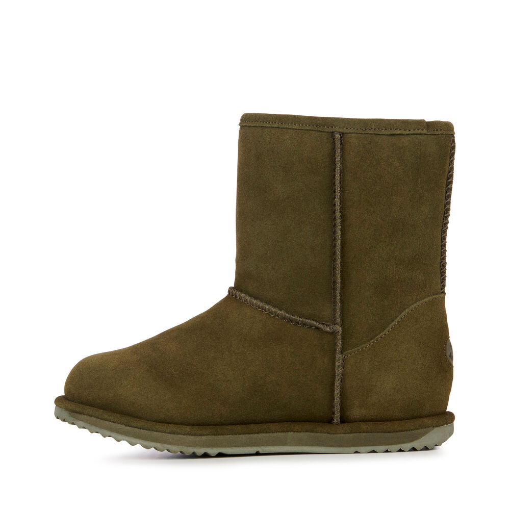 Emu Brumby Lo Teens Stiefel Kinder Dunkelolivgrün Deutschland HFZ438901