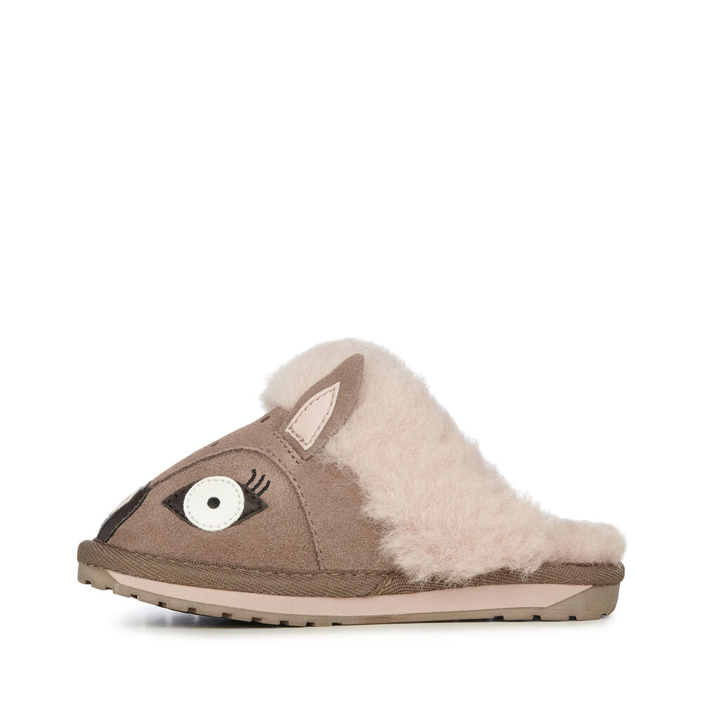 Emu Doe Hausschuhe Kinder Khaki Deutschland UCJ602518