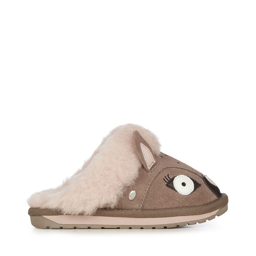 Emu Doe Hausschuhe Kinder Khaki Deutschland UCJ602518