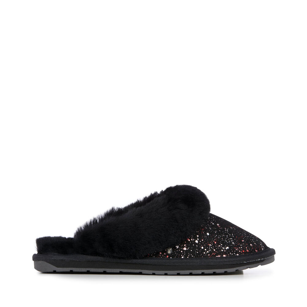 Emu Jolie Galaxy Hausschuhe Damen Schwarz Deutschland MGX439217