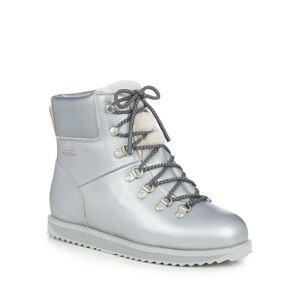 Emu Larawag Stiefel Damen Dunkelsilber Deutschland BYV742086