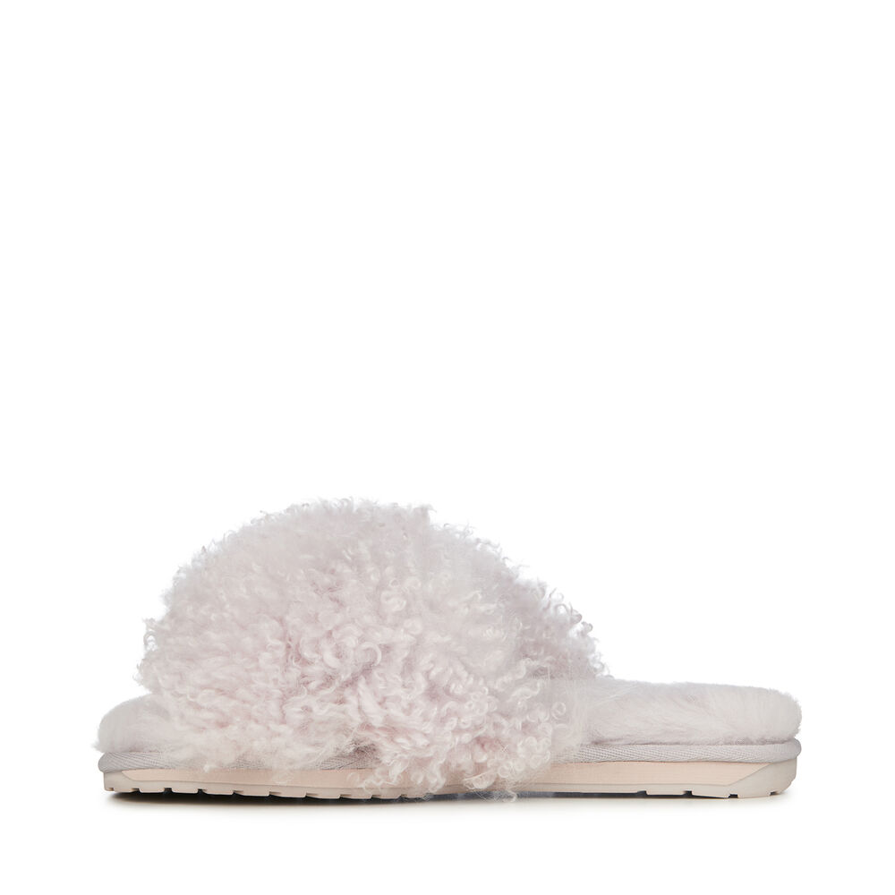 Emu Mayberry Curly Hausschuhe Damen Hellgrau Deutschland RDA310452