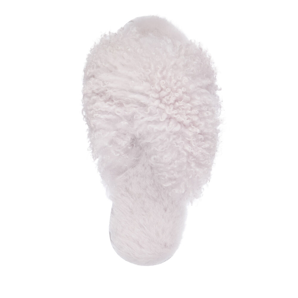 Emu Mayberry Curly Hausschuhe Damen Hellgrau Deutschland RDA310452