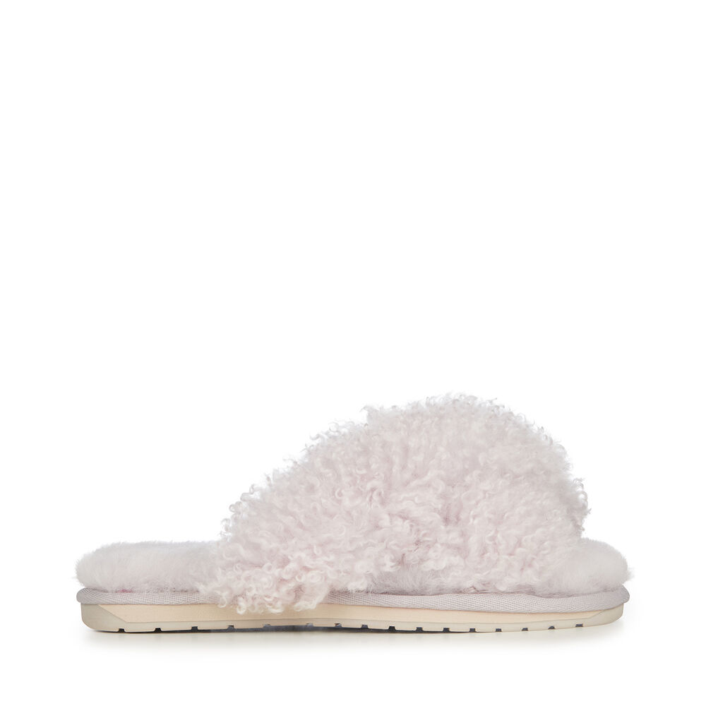 Emu Mayberry Curly Hausschuhe Damen Hellgrau Deutschland RDA310452