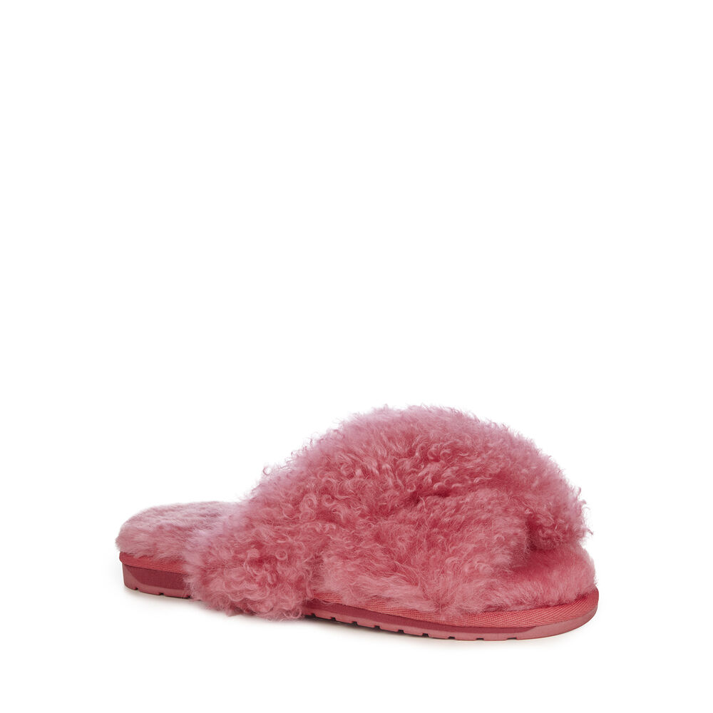 Emu Mayberry Curly Hausschuhe Damen Rot Deutschland ABW684310