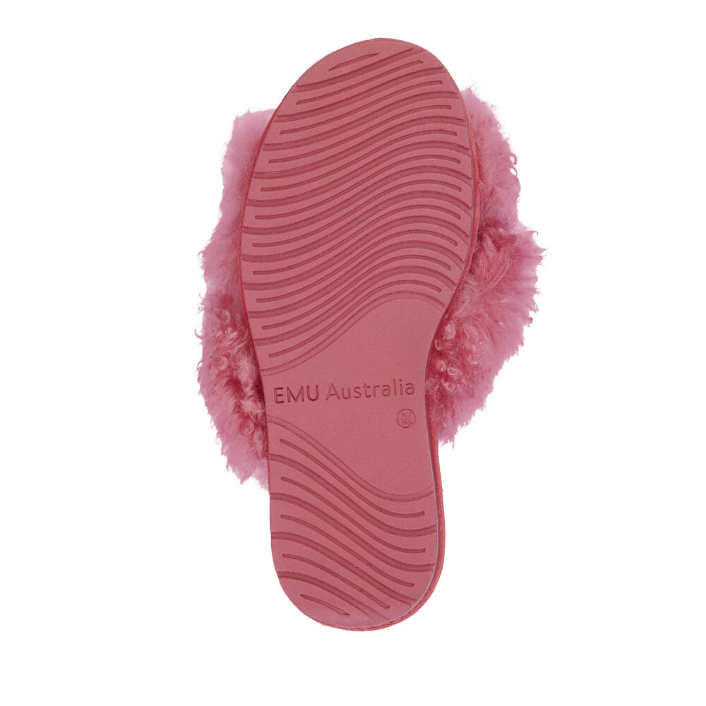 Emu Mayberry Curly Hausschuhe Damen Rot Deutschland ABW684310