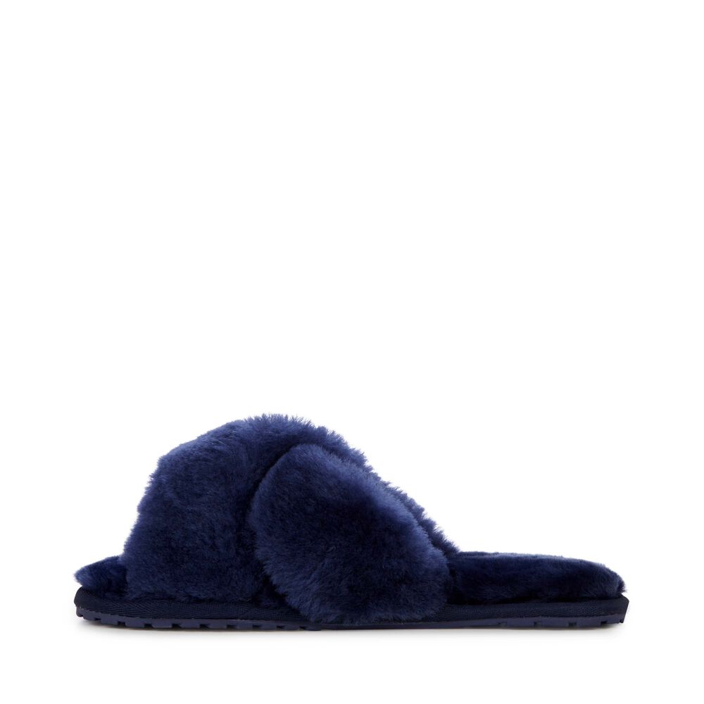 Emu Mayberry Hausschuhe Damen Navy Deutschland PWR027461