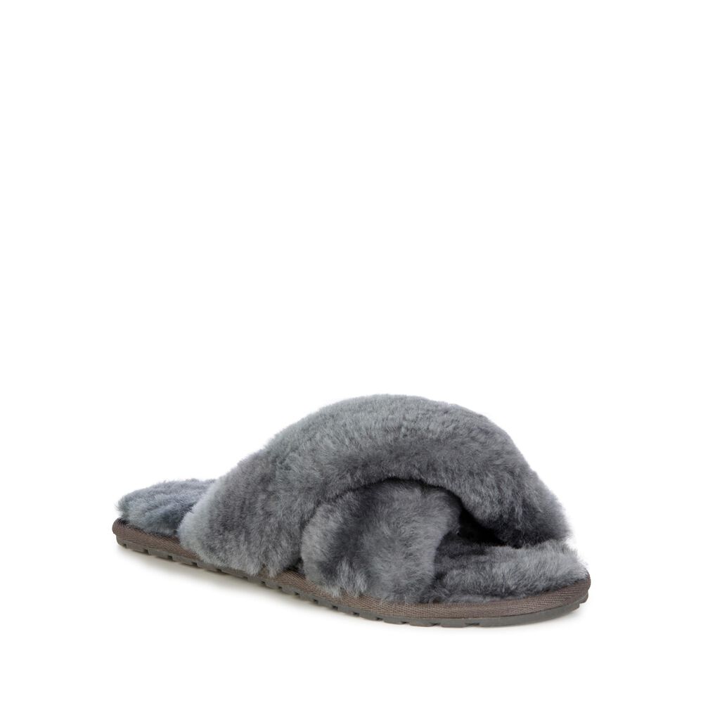 Emu Mayberry Hausschuhe Damen Tiefesgrau Deutschland FWJ685473