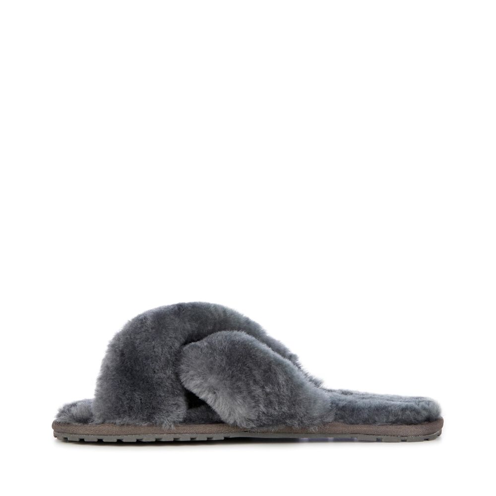 Emu Mayberry Hausschuhe Damen Tiefesgrau Deutschland FWJ685473
