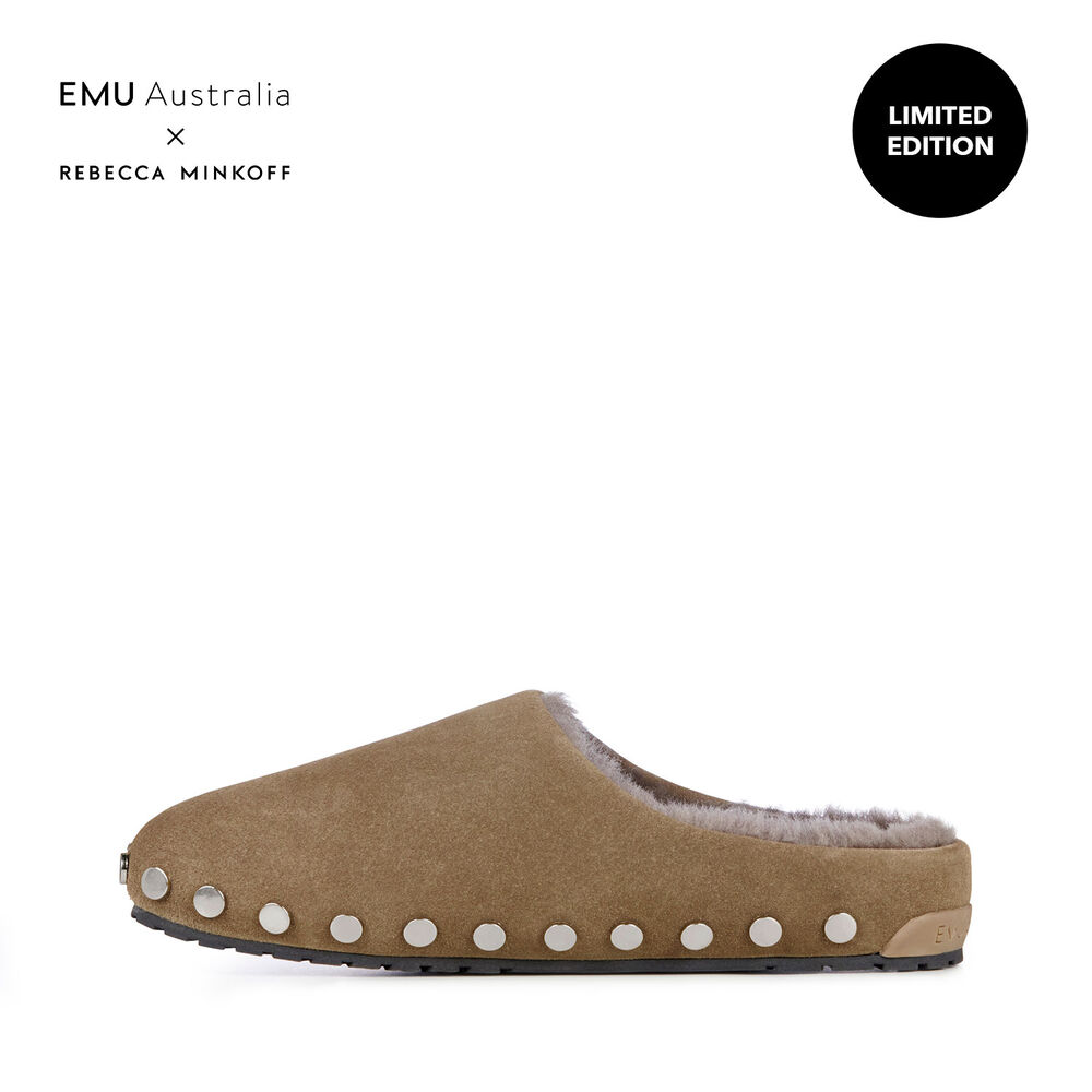 Emu Monch Stud Hausschuhe Damen Grün Deutschland SHI249058