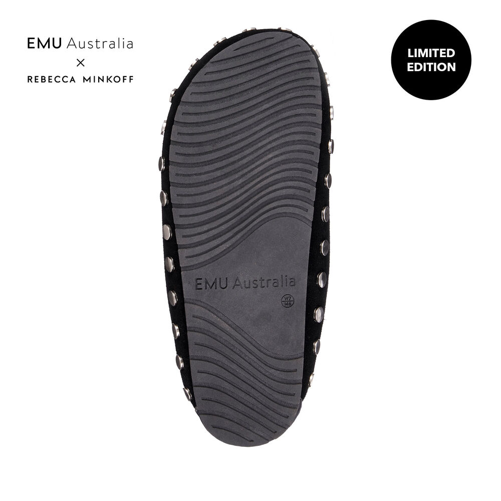 Emu Monch Stud Hausschuhe Damen Schwarz Deutschland CNM021384