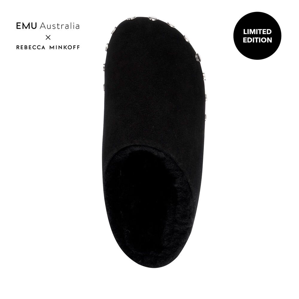 Emu Monch Stud Hausschuhe Damen Schwarz Deutschland CNM021384