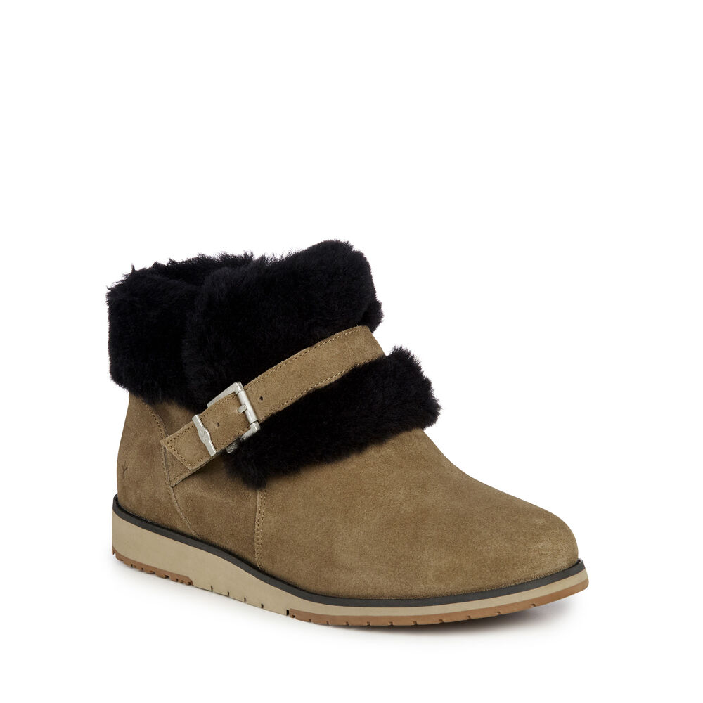 Emu Oxley Fur Cuff Stiefel Damen Braun Deutschland YAK962478