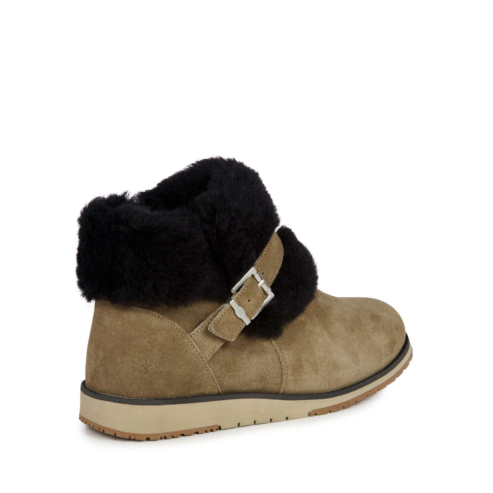 Emu Oxley Fur Cuff Stiefel Damen Braun Deutschland YAK962478