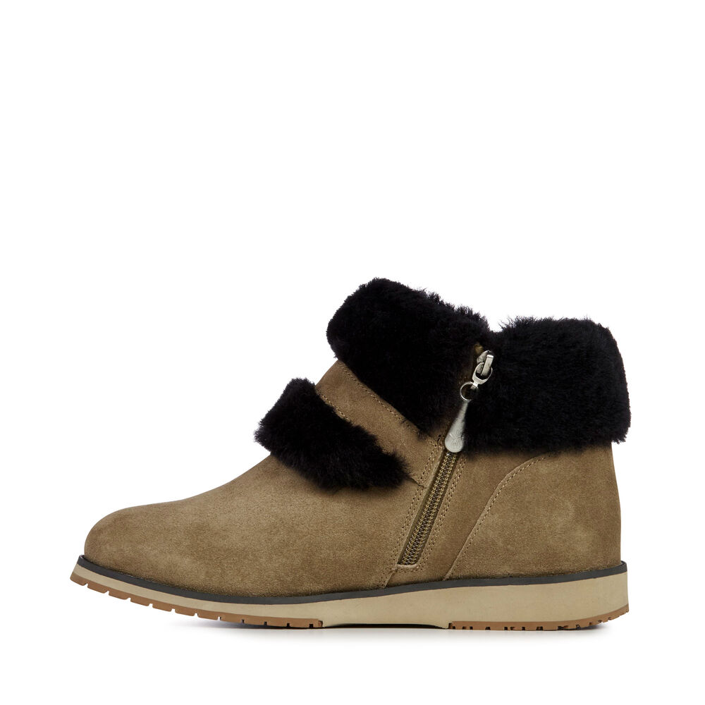 Emu Oxley Fur Cuff Stiefel Damen Braun Deutschland YAK962478