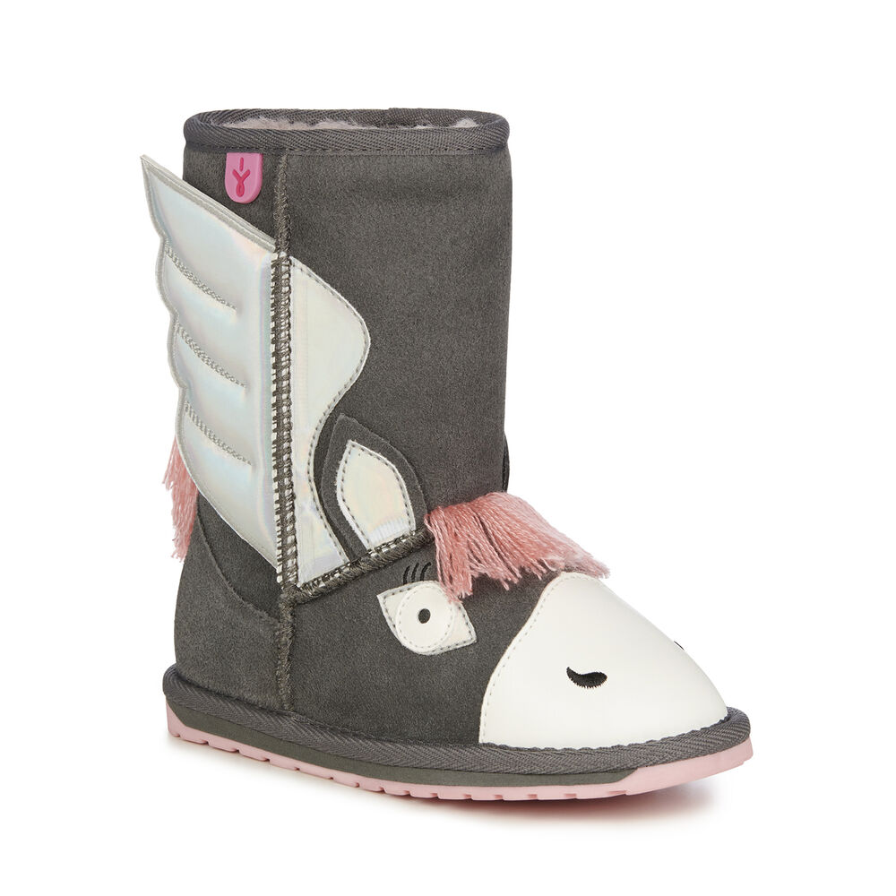 Emu Pegasus Stiefel Kinder Tiefesgrau Deutschland EQR013679