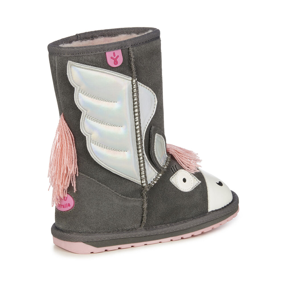 Emu Pegasus Stiefel Kinder Tiefesgrau Deutschland EQR013679