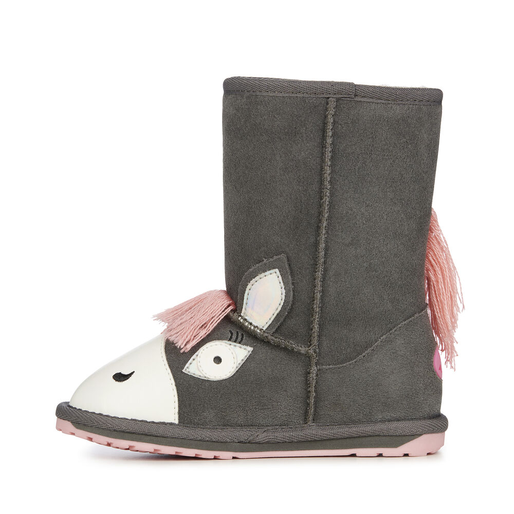 Emu Pegasus Stiefel Kinder Tiefesgrau Deutschland EQR013679