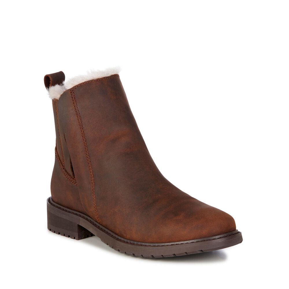 Emu Pioneer Leder Stiefel Damen Braun Deutschland ITG107452