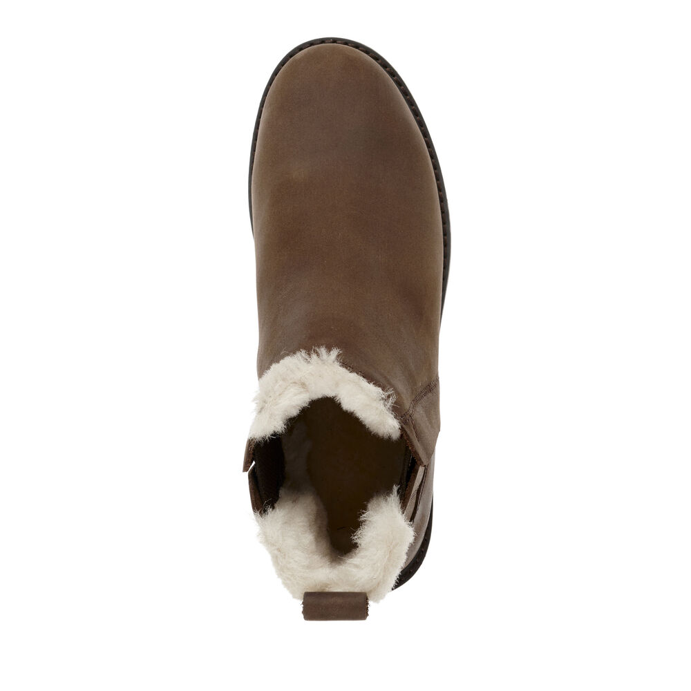 Emu Pioneer Leder Stiefel Damen Schokolade Deutschland DOU971340