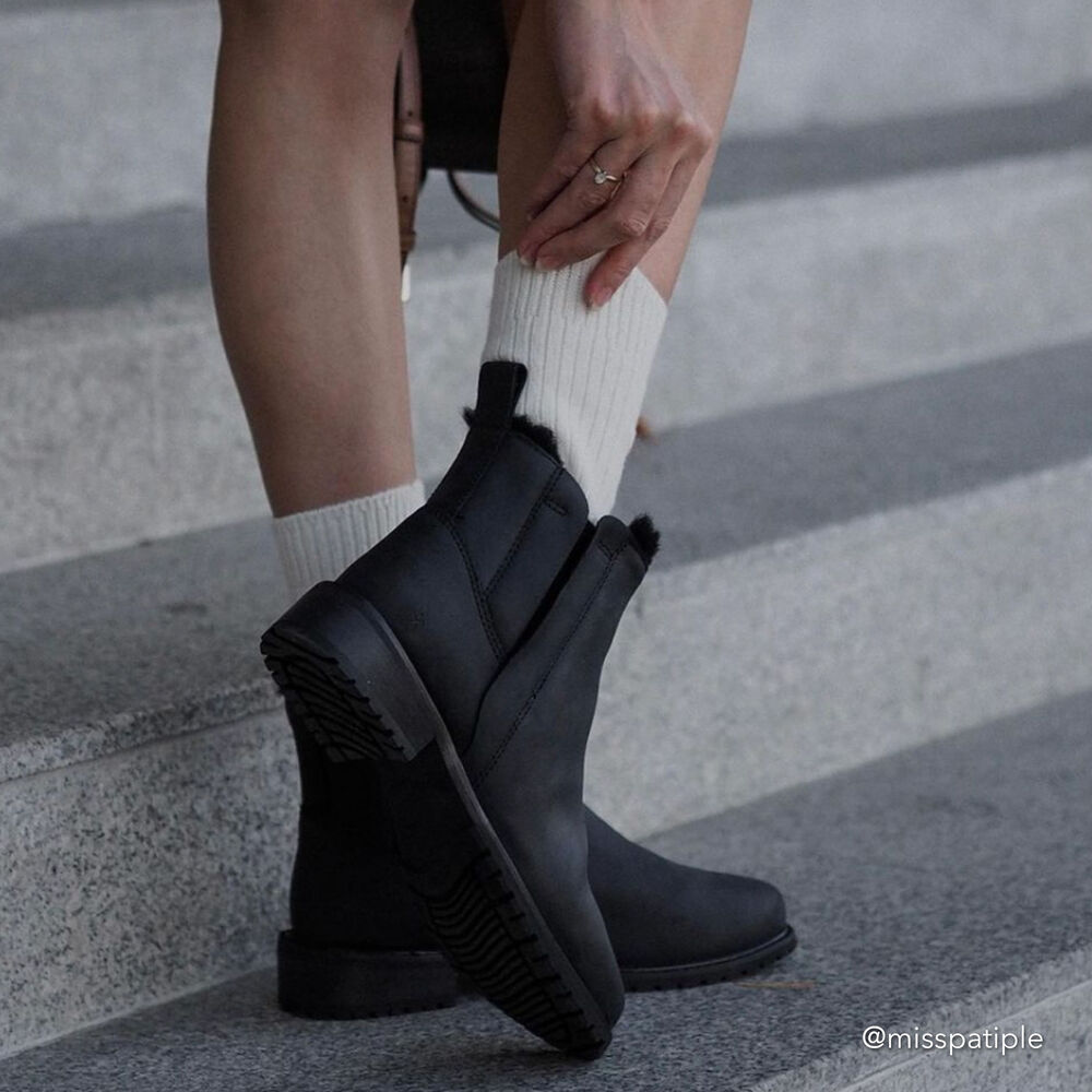 Emu Pioneer Leder Stiefel Damen Schwarz Deutschland DZO158240