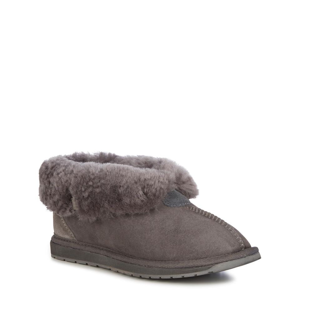 Emu Platinum Albany Hausschuhe Damen Tiefesgrau Deutschland STX621470