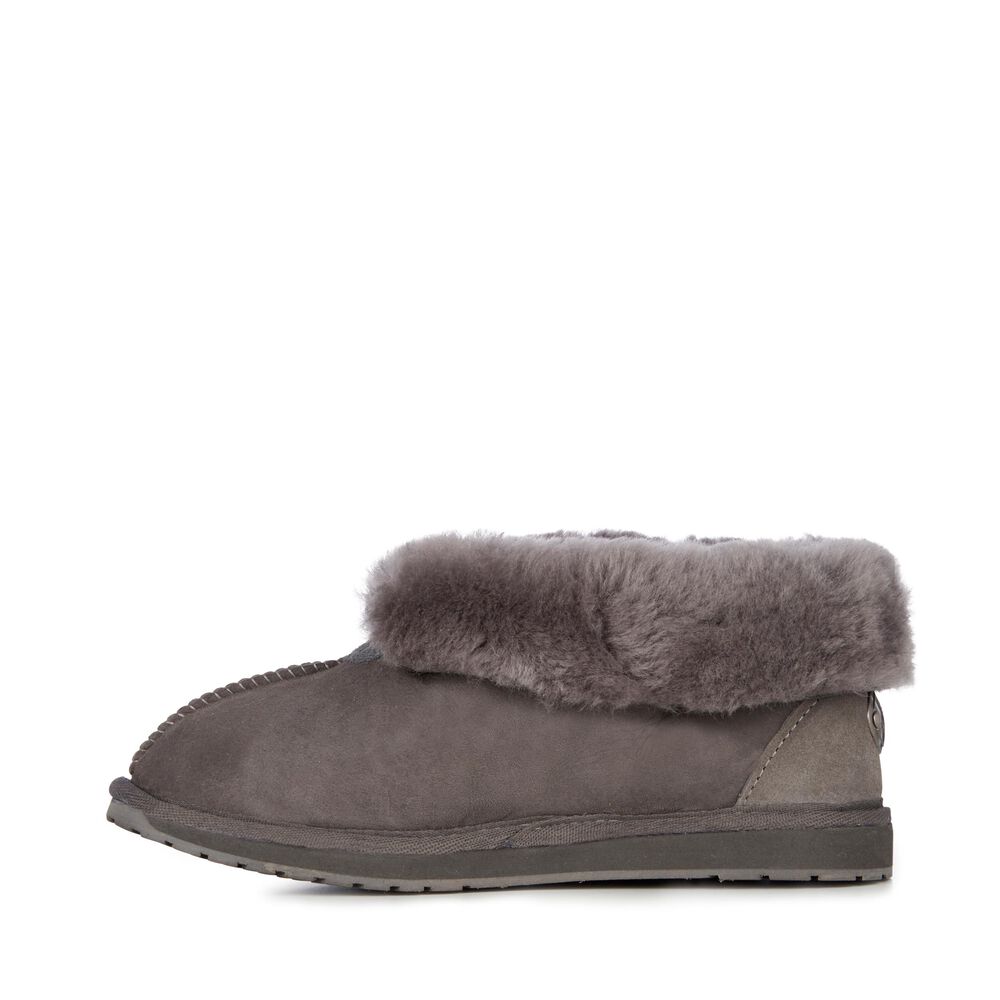 Emu Platinum Albany Hausschuhe Damen Tiefesgrau Deutschland STX621470