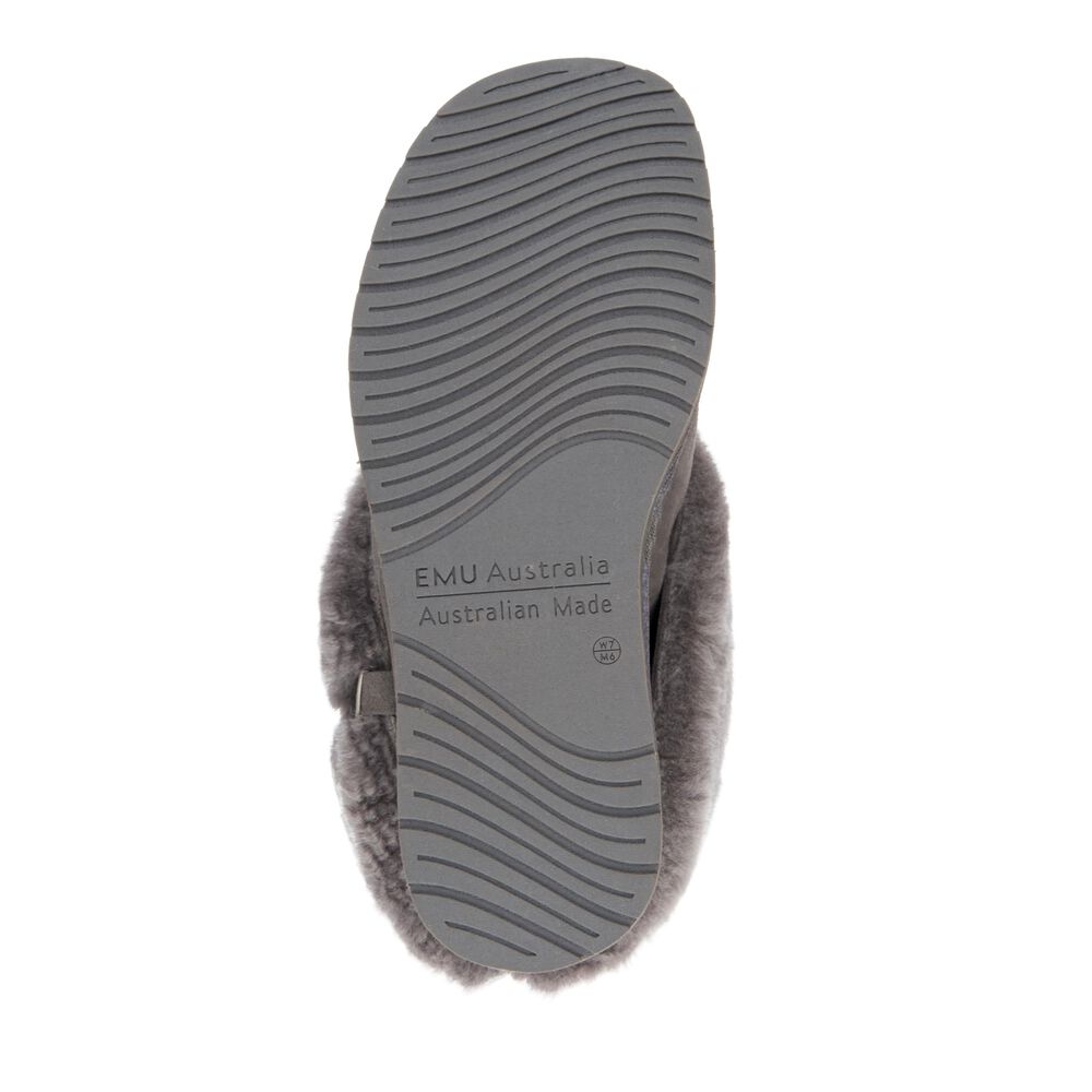 Emu Platinum Albany Hausschuhe Damen Tiefesgrau Deutschland STX621470