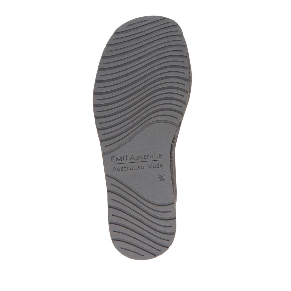 Emu Platinum Ashford Hausschuhe Herren Tiefesgrau Deutschland QJO285036