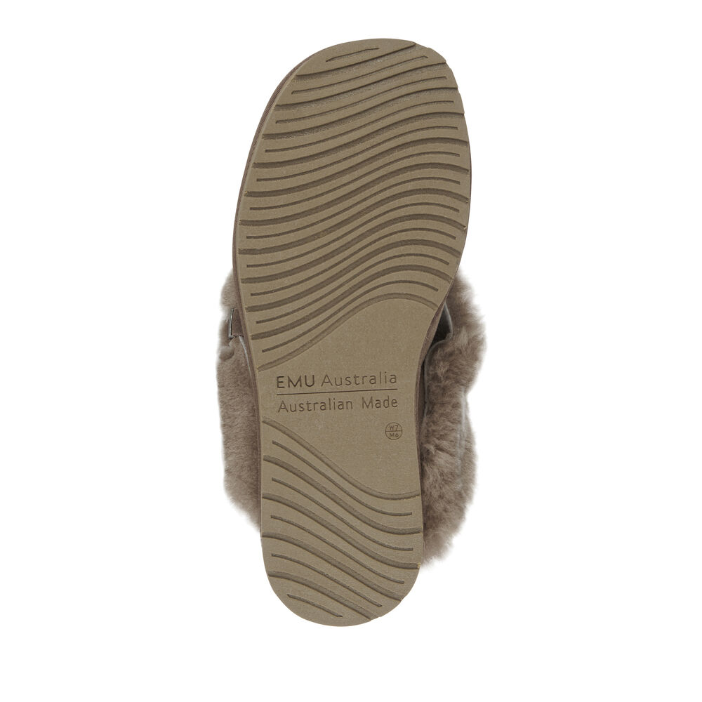 Emu Platinum Eden Hausschuhe Damen Khaki Deutschland TND472851