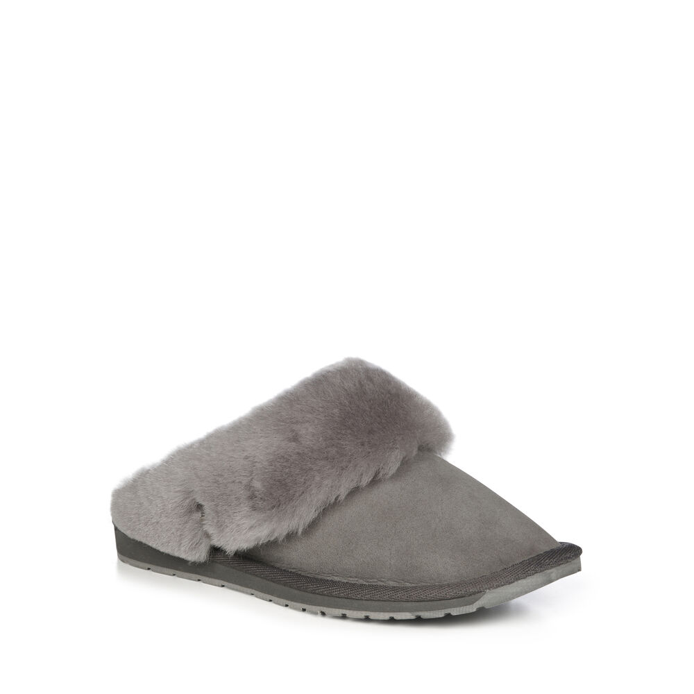 Emu Platinum Eden Hausschuhe Damen Tiefesgrau Deutschland JGV250631