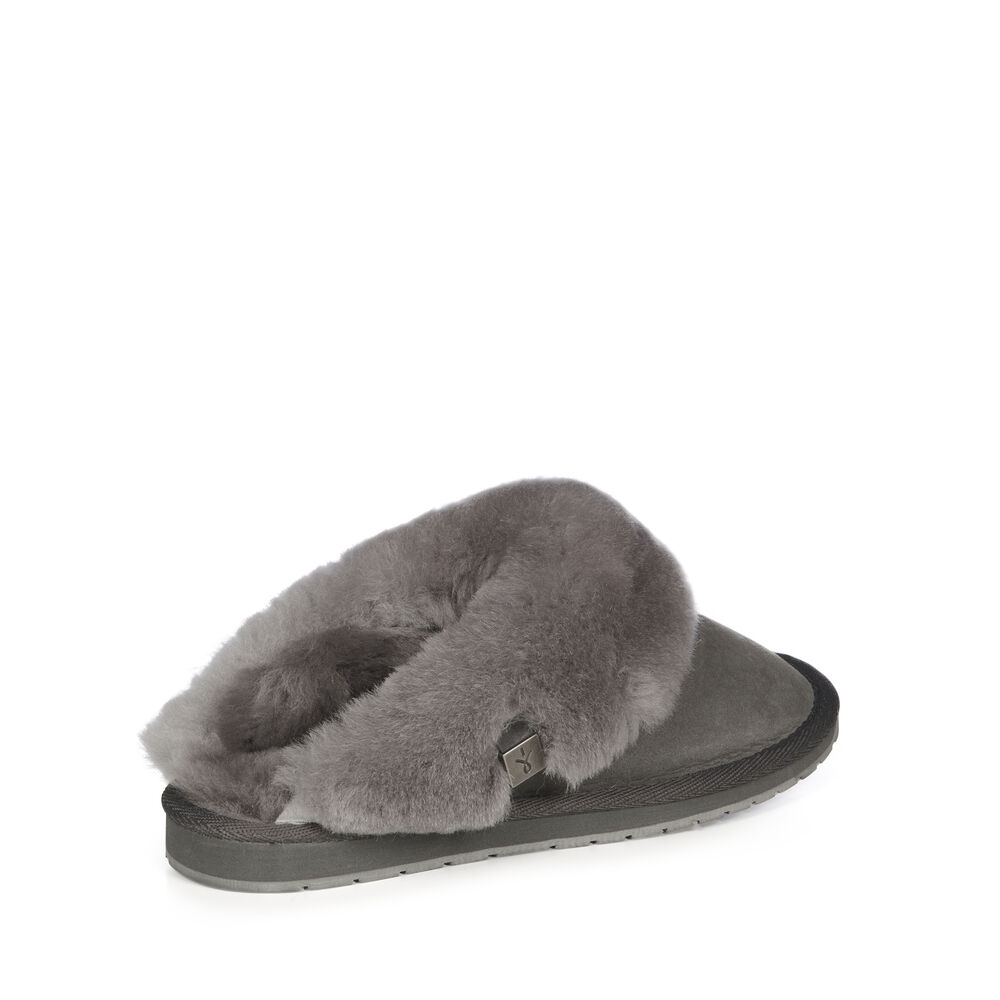 Emu Platinum Eden Hausschuhe Damen Tiefesgrau Deutschland JGV250631