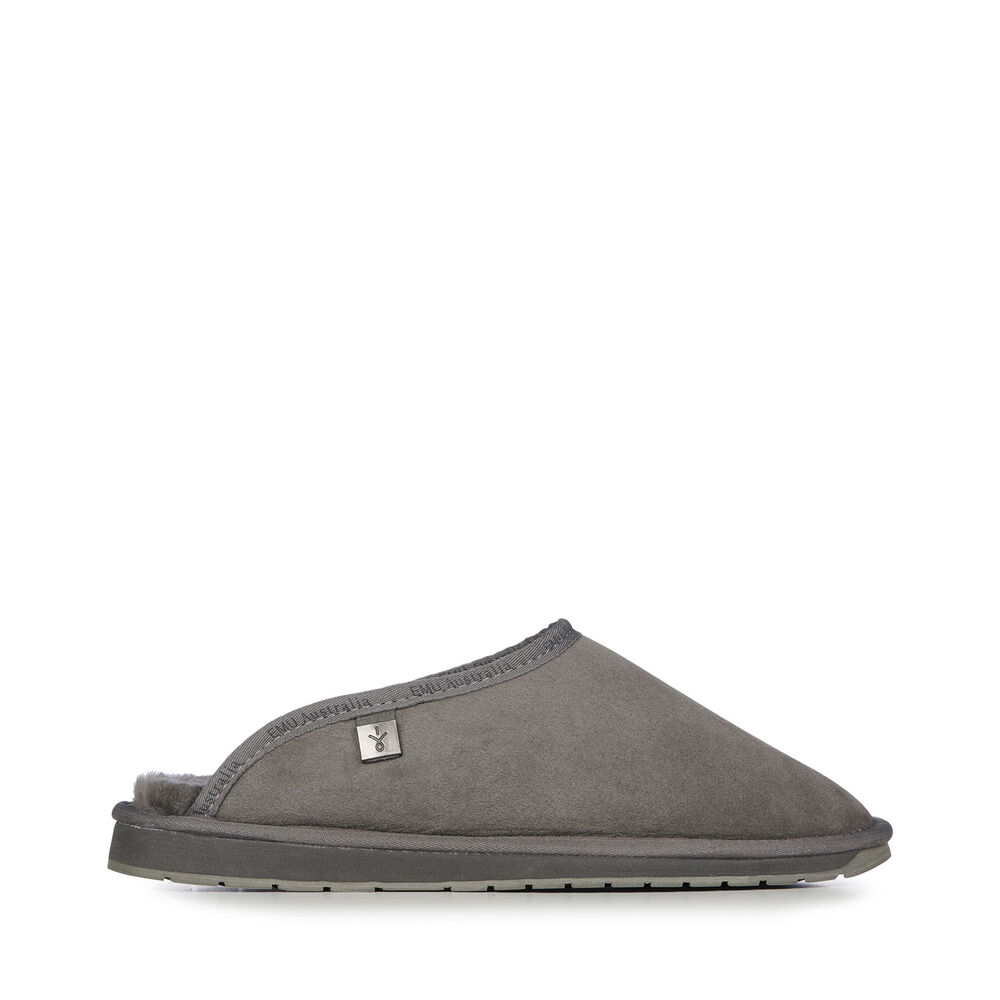 Emu Platinum Esperence Hausschuhe Herren Tiefesgrau Deutschland SMP783065