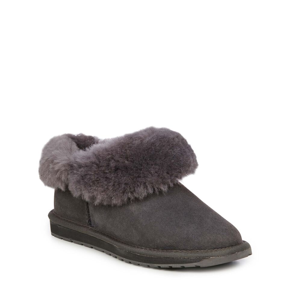 Emu Platinum Mintaro Hausschuhe Damen Tiefesgrau Deutschland MRO754096