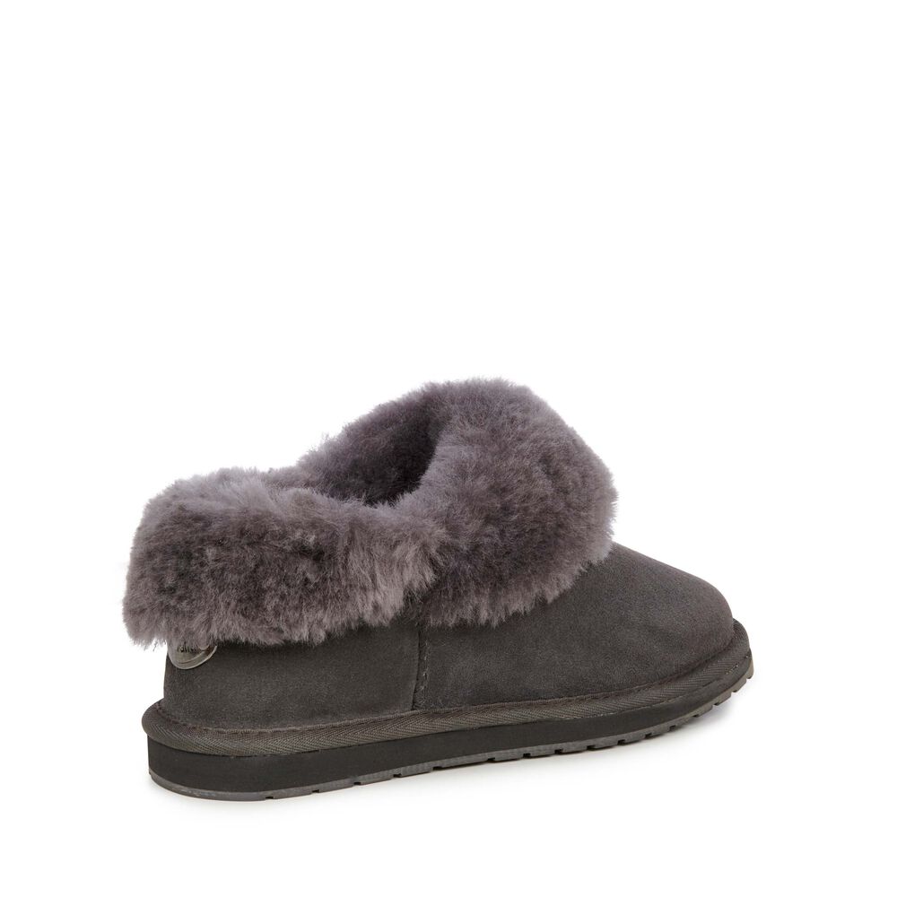 Emu Platinum Mintaro Hausschuhe Damen Tiefesgrau Deutschland MRO754096