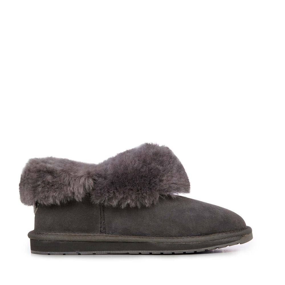 Emu Platinum Mintaro Hausschuhe Damen Tiefesgrau Deutschland MRO754096